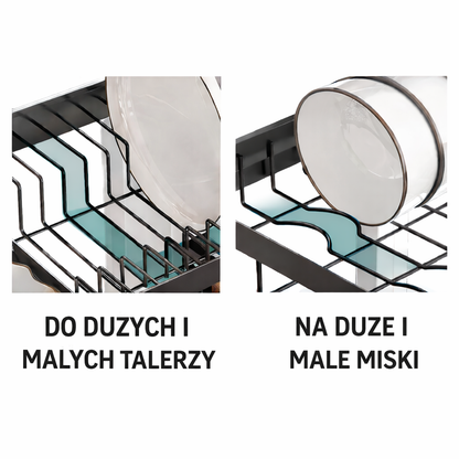 System oszczędzania miejsca nad zlewem – premium organizer kuchenny 2-poziomowy