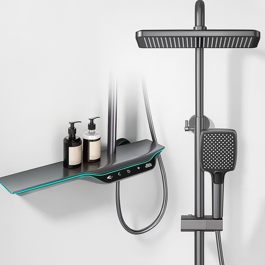 Zestaw prysznicowy Loftly LED Premium – inteligentny prysznic z wyświetlaczem temperatury i czasomierzem 💎